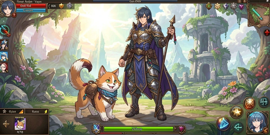 Tampilan antarmuka game yang menarik dan mudah dinavigasi.