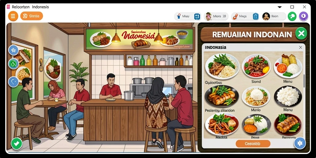 Tampilan antarmuka pengguna yang intuitif.