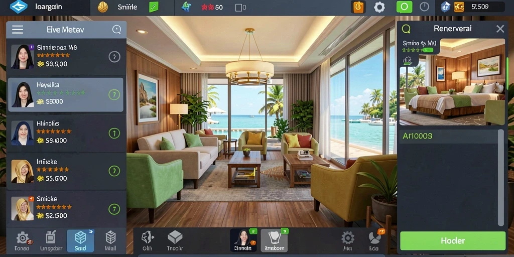 Tampilan awal game yang menarik dan user-friendly.