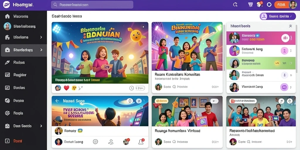 Tampilan grafis yang memukau dan berwarna.